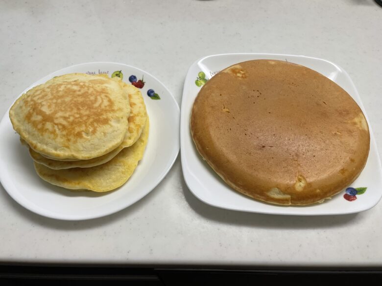 大きいホットケーキ作ってみた ぐりぐら風 いろえんぴつ